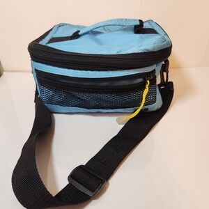 Y2k Gap Kids Insulated Lunch Bag Blue Ripstop Thermal Lunch Box